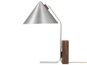 CONE - Aluminium and wood table lamp _ Kristina Dam Studio